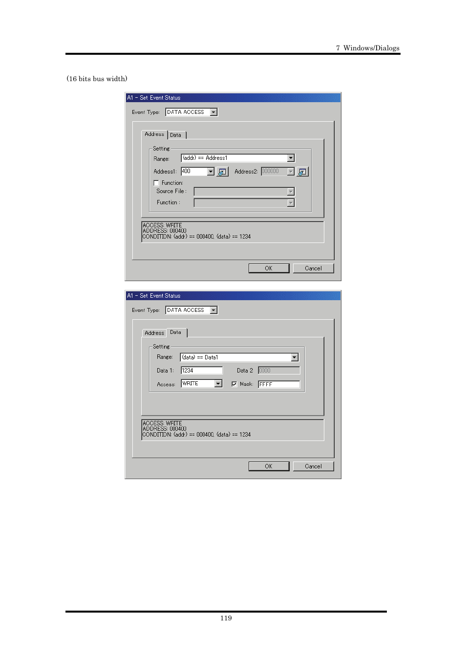 Renesas Emulator Debugger M16C PC4701 User Manual | Page 133 / 296