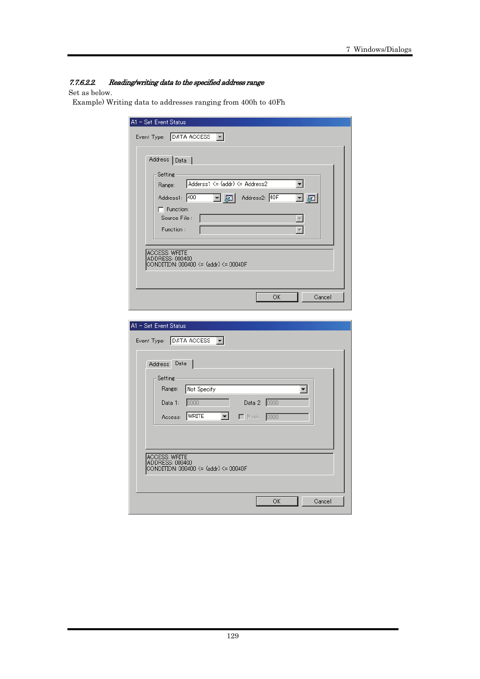 Renesas Emulator Debugger M16C PC4701 User Manual | Page 143 / 296