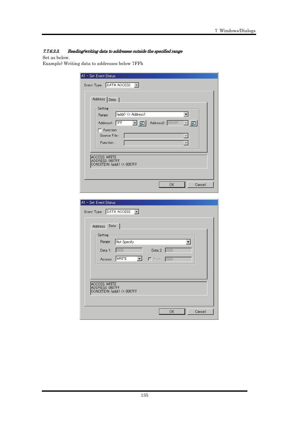 Renesas Emulator Debugger M16C PC4701 User Manual | Page 149 / 296