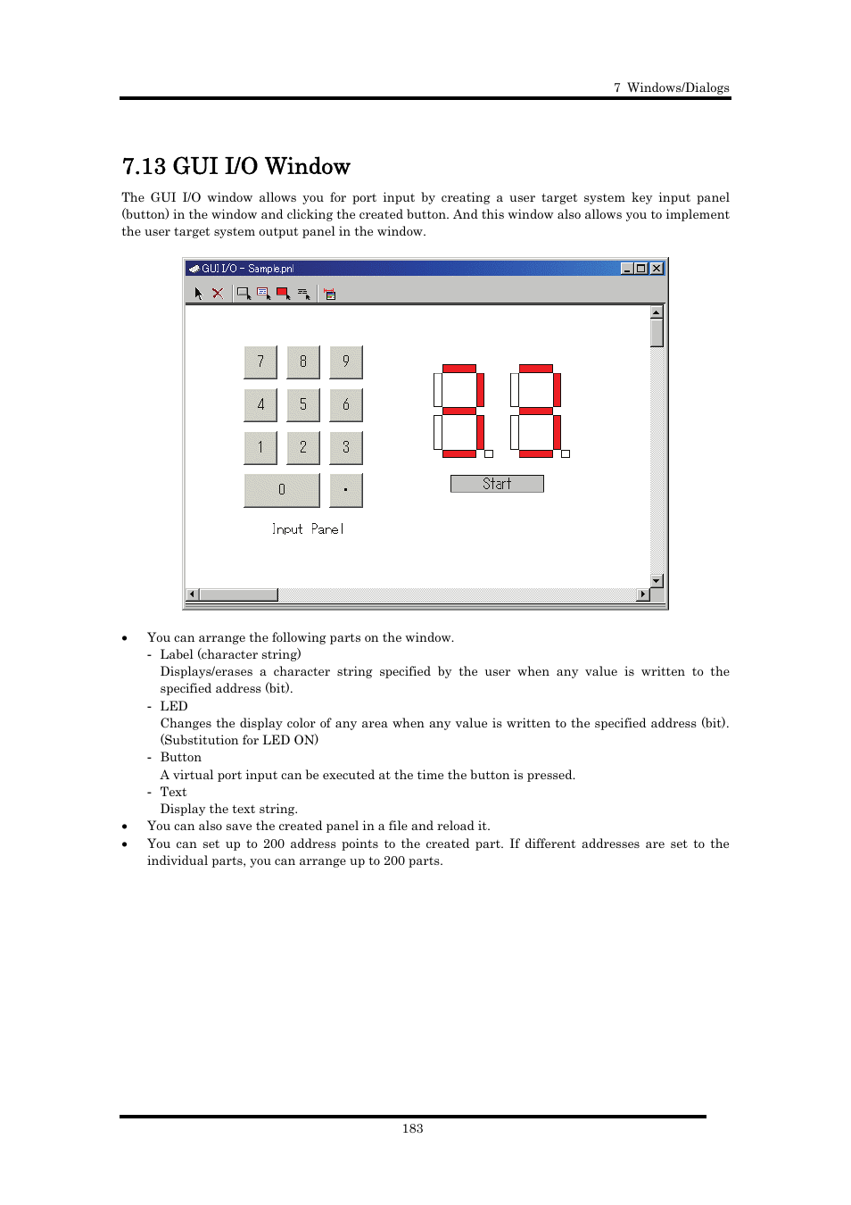 13 gui i/o window | Renesas Emulator Debugger M16C PC4701 User Manual | Page 197 / 296