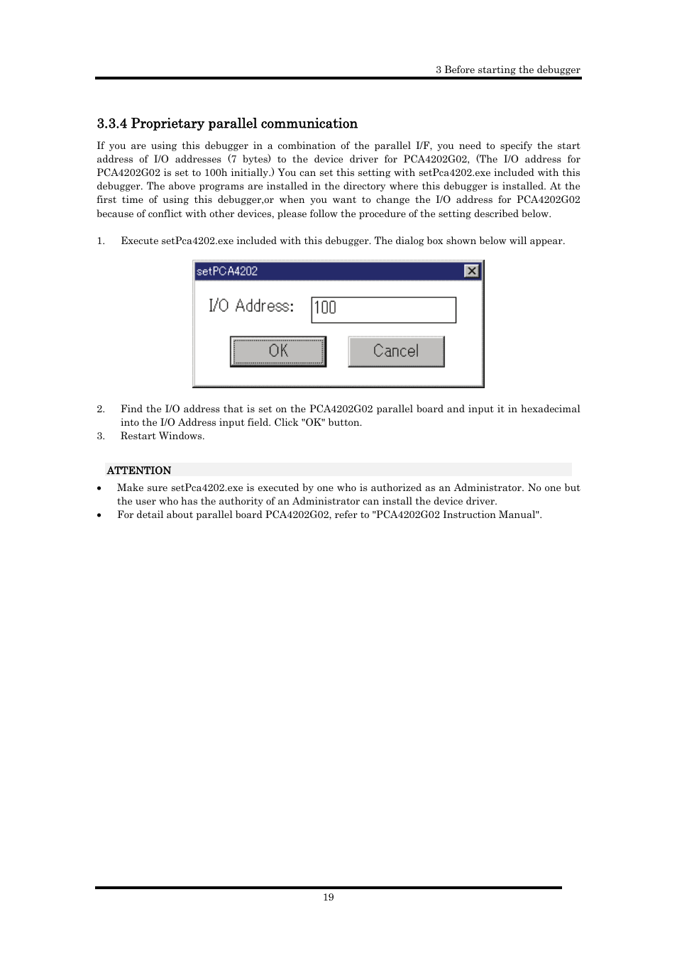 4 proprietary parallel communication | Renesas Emulator Debugger M16C PC4701 User Manual | Page 33 / 296