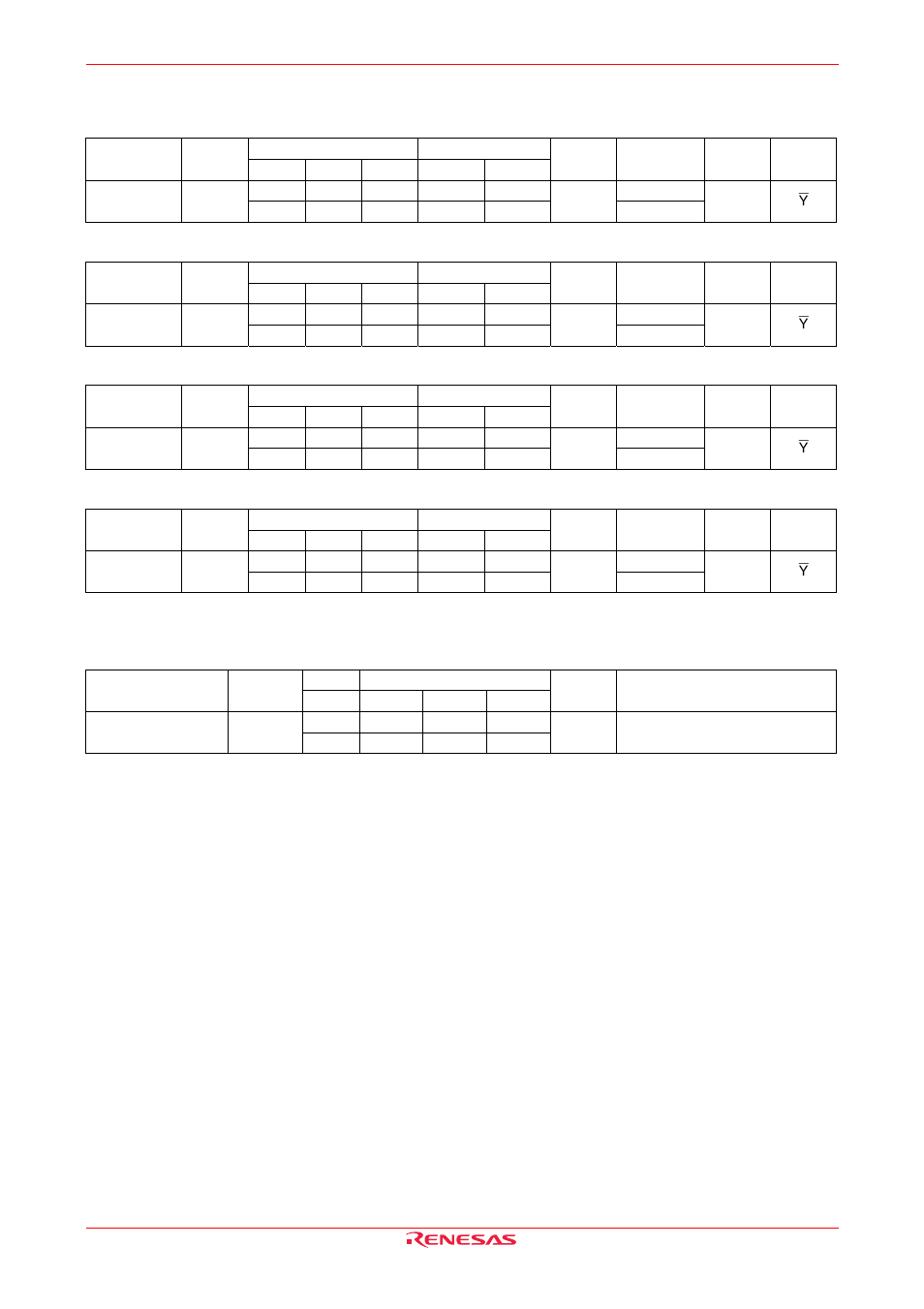Switching characteristics, Operating characteristics | Renesas HD74LV1G14A User Manual | Page 5 / 8