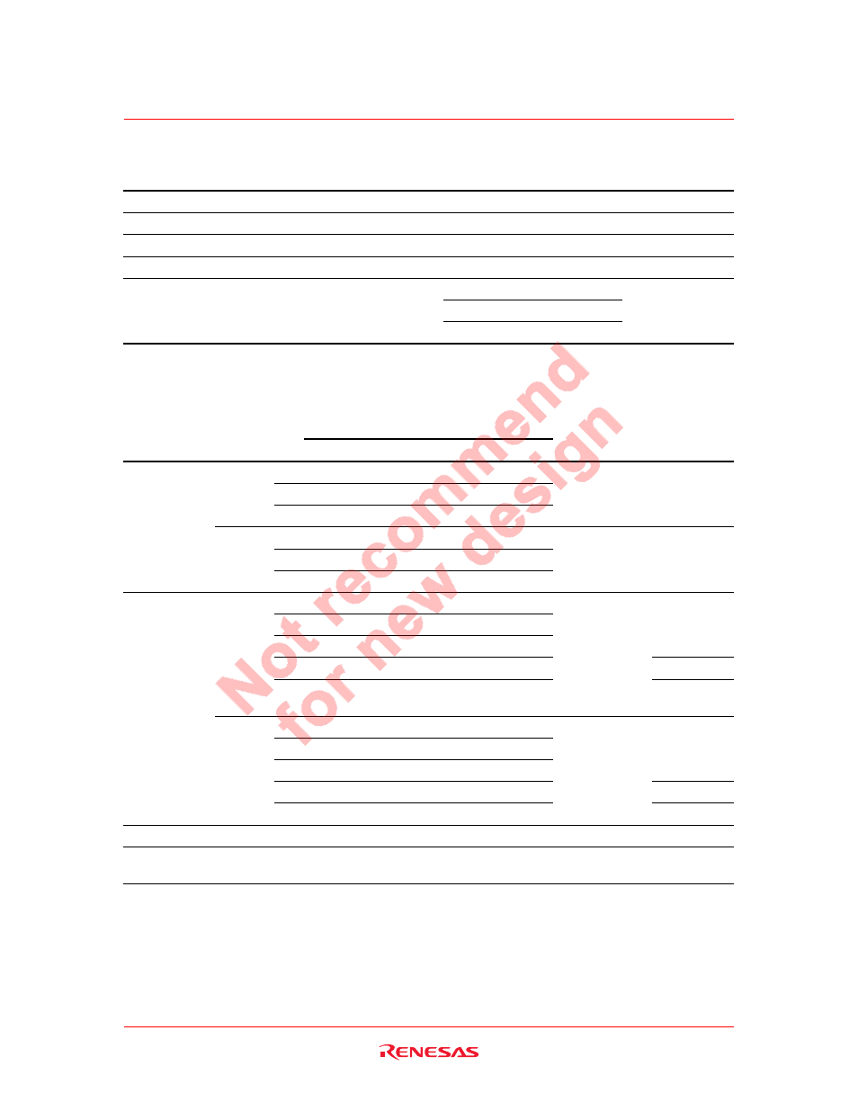 Recommended operating conditions, Electrical characteristics | Renesas HD74UH04 User Manual | Page 3 / 7