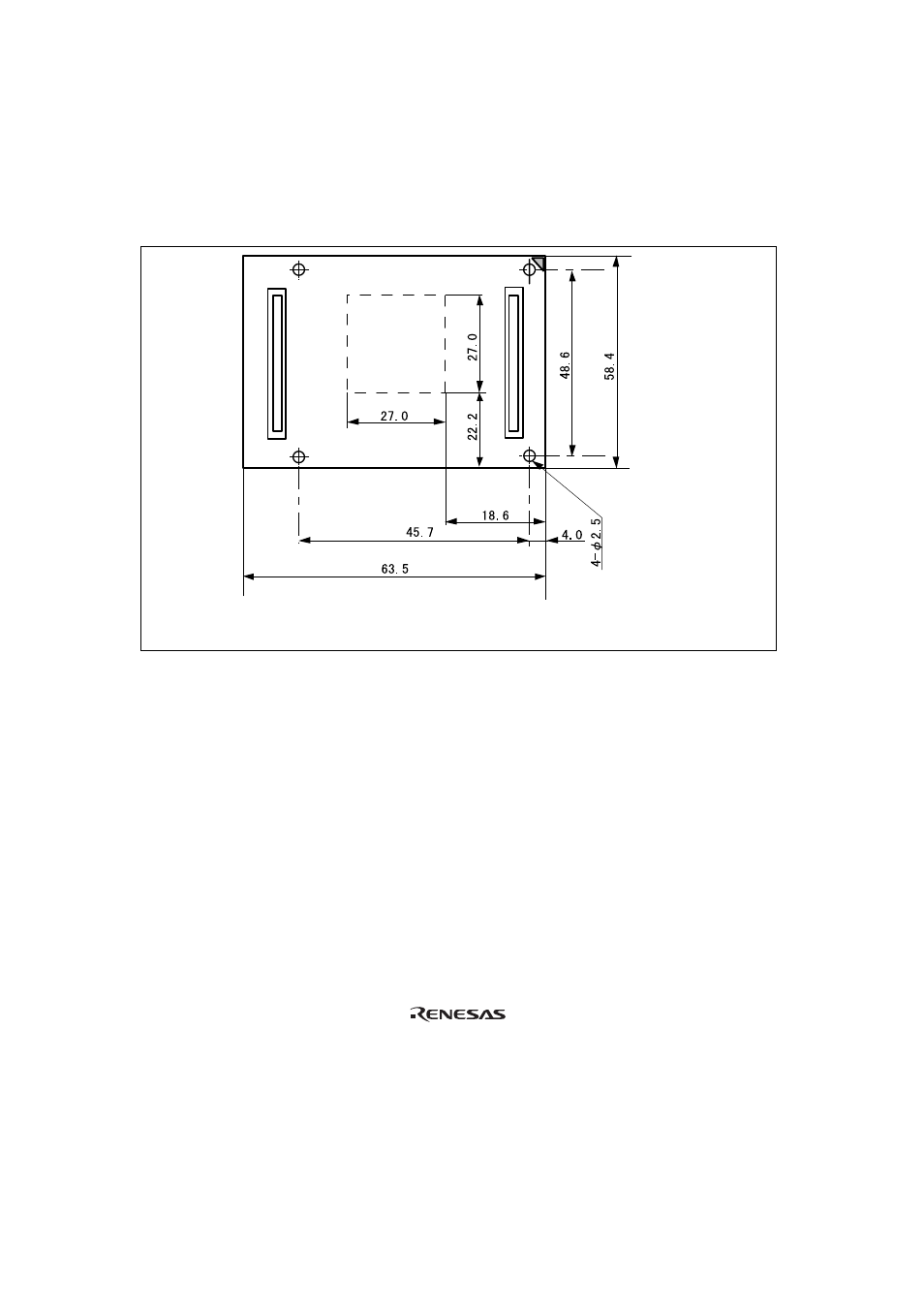 4dimensions for user system interface cable head | Renesas H8S/2138 Series User Manual | Page 14 / 19