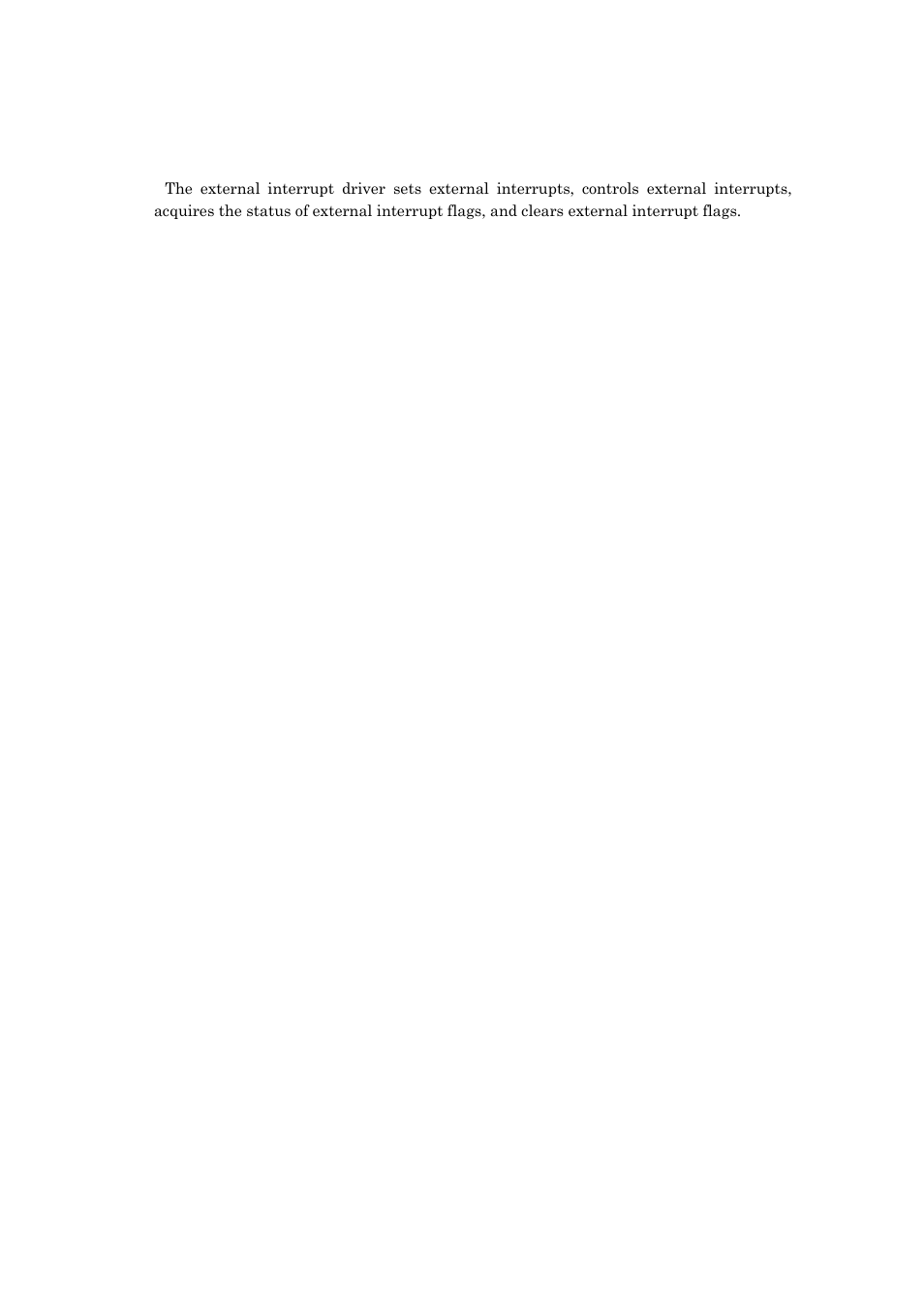 6 external interrupt driver | Renesas M16C/62P Group User Manual | Page 12 / 100
