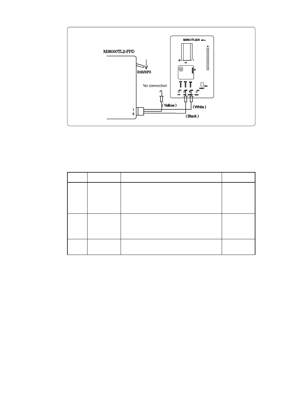 3 setting the switches | Renesas Temporary Target Board M38517T-ADS User Manual | Page 9 / 14