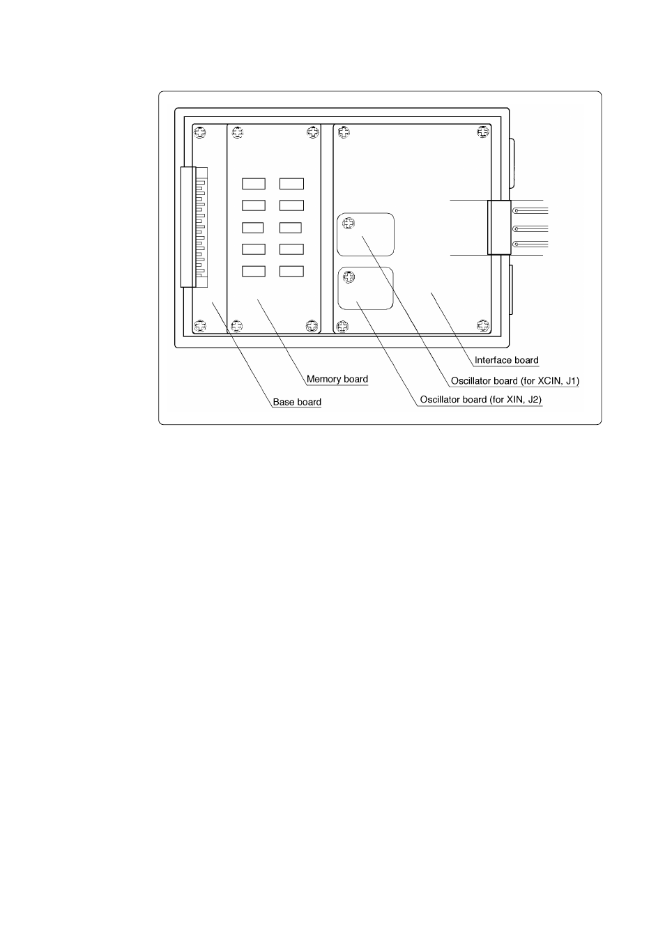 2) inside of emulation pod | Renesas Single-Chip Microcomputer M37900T2-RPD-E User Manual | Page 17 / 52