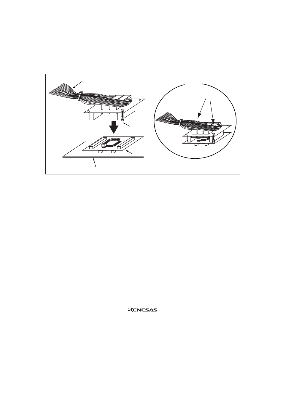 5fastening cable body, Figure 4 fastening cable body, Fastening cable body | Renesas FP-80B User Manual | Page 13 / 22