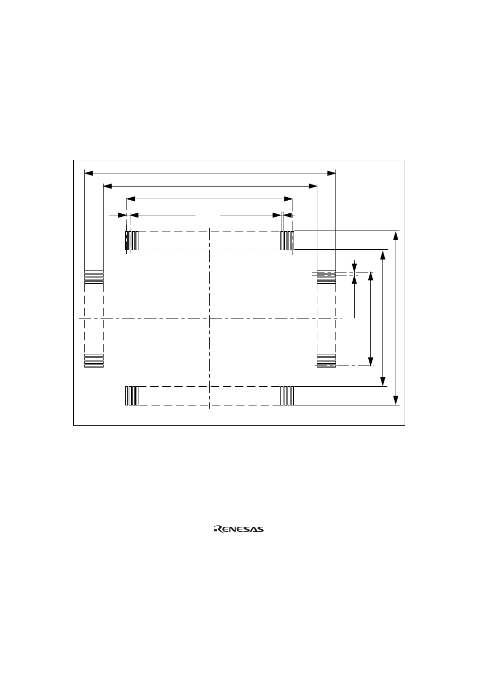 3recommended dimensions for user system mount pad, Figure 5 recommended dimensions for mount pad, Recommended dimensions for user system mount pad | 3 recommended dimensions for user system mount pad | Renesas FP-80B User Manual | Page 14 / 22