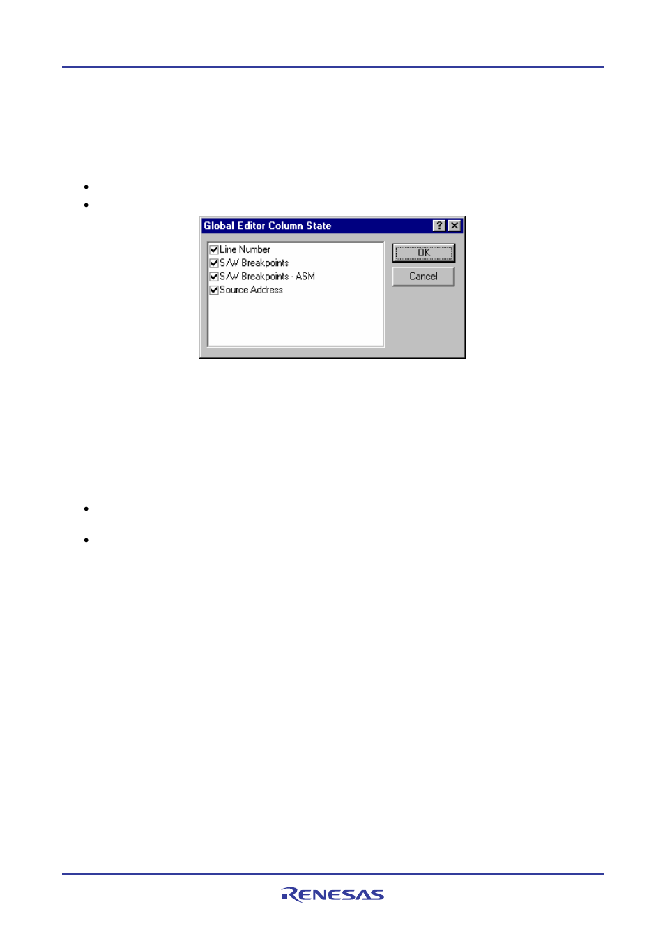 16 showing/hiding the column header | Renesas REJ10J1837-0100 User Manual | Page 121 / 439