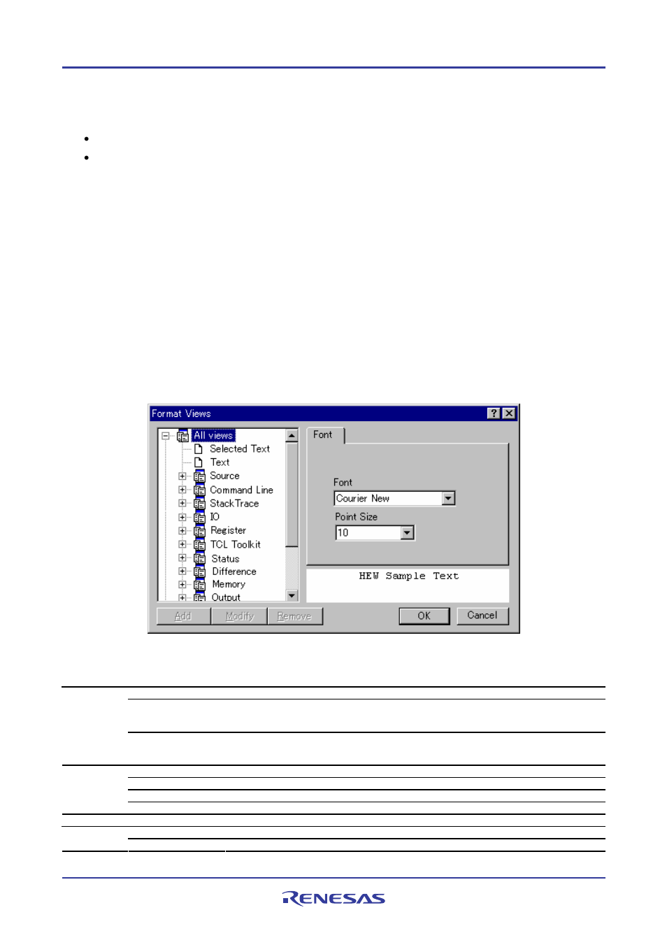 10 customizing the font in your views | Renesas REJ10J1837-0100 User Manual | Page 147 / 439