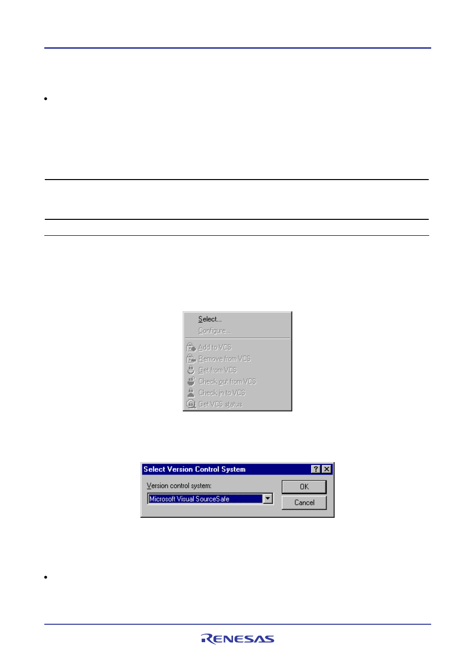 1 selecting a version control system | Renesas REJ10J1837-0100 User Manual | Page 150 / 439