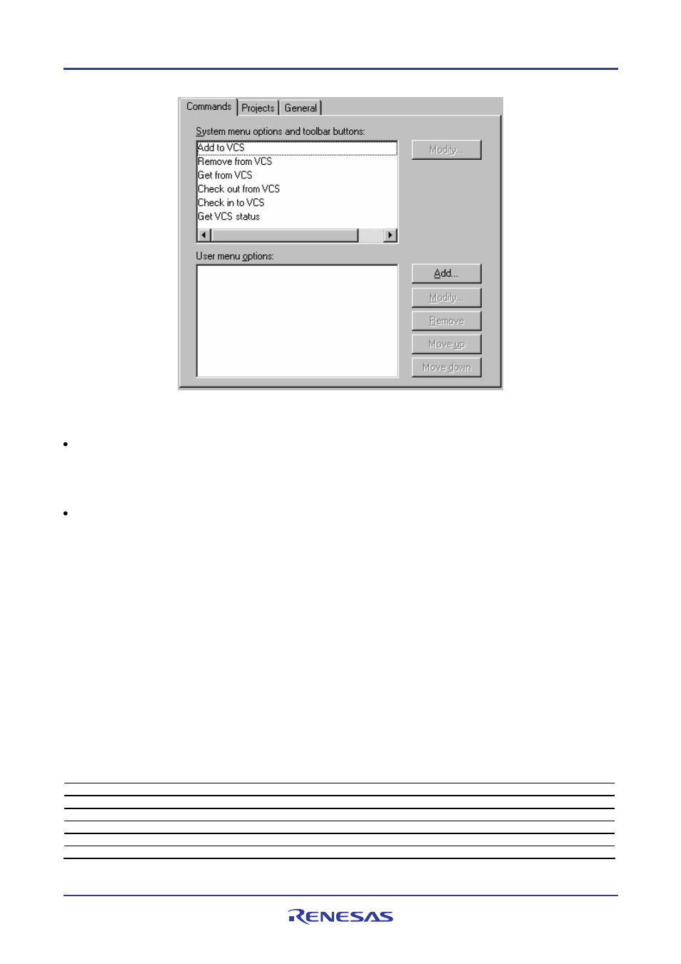 1 system-defined menu options | Renesas REJ10J1837-0100 User Manual | Page 153 / 439
