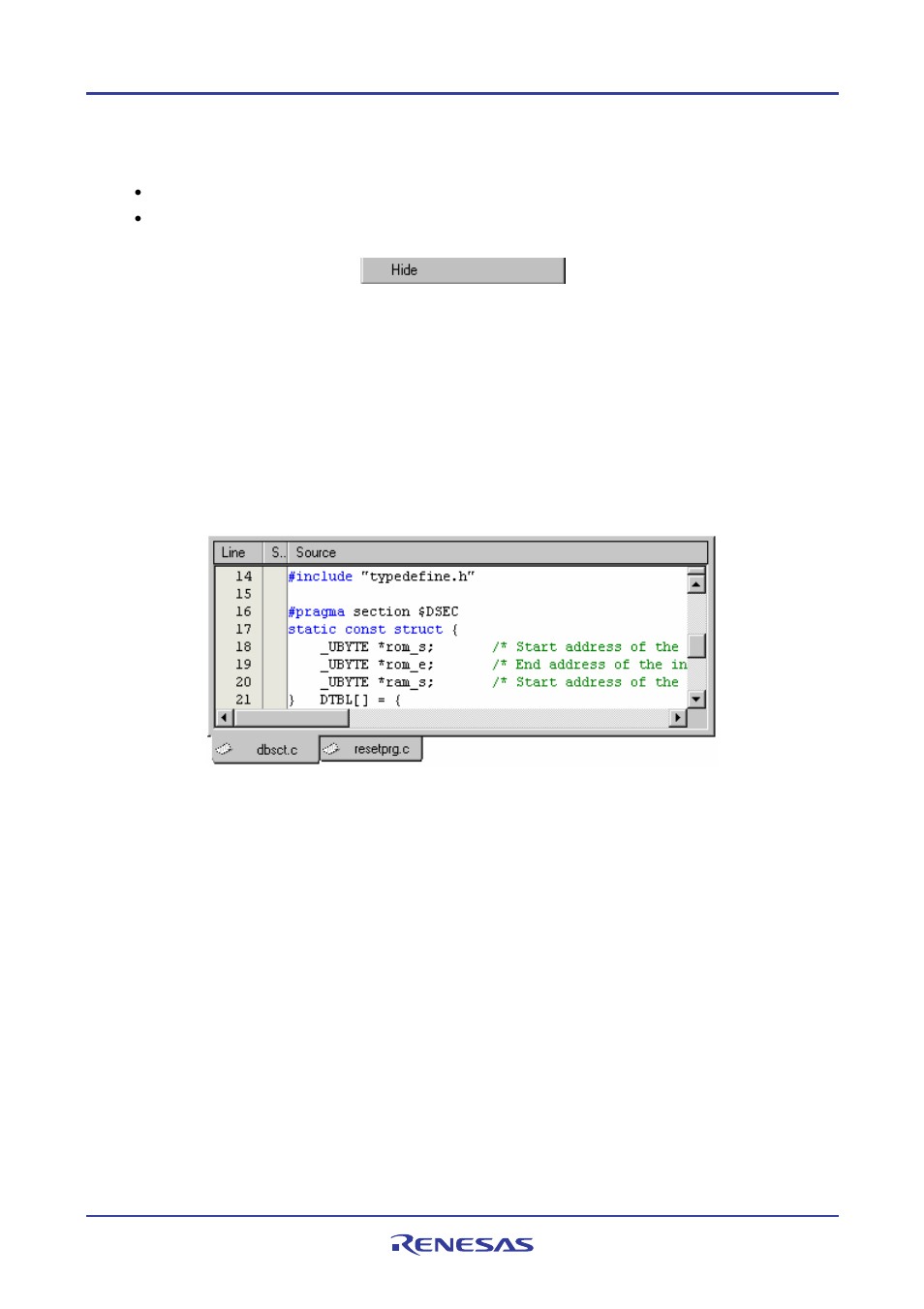 5 editor window | Renesas REJ10J1837-0100 User Manual | Page 23 / 439