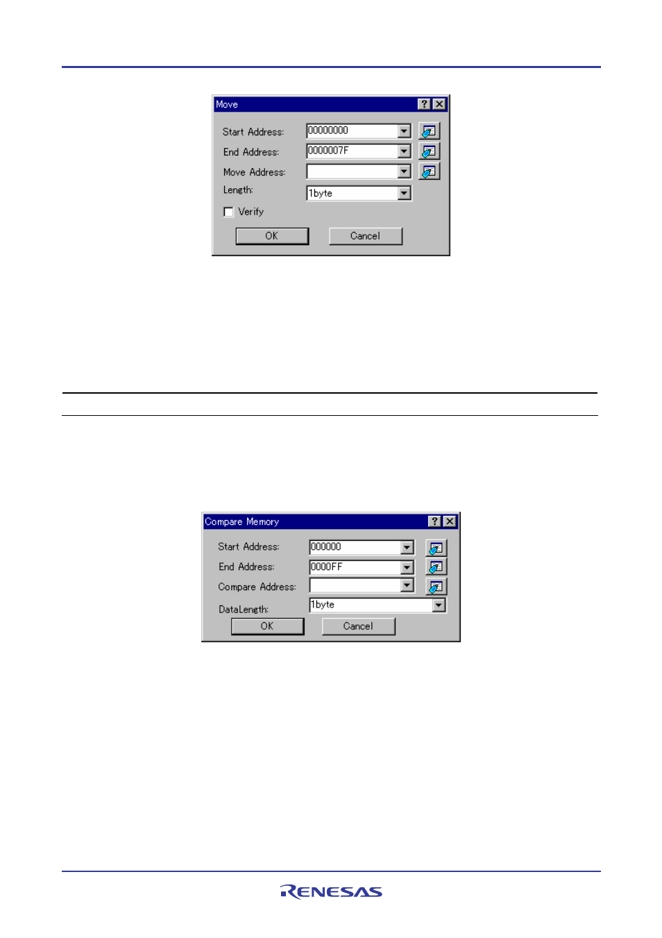 6 comparing the memory contents | Renesas REJ10J1837-0100 User Manual | Page 329 / 439