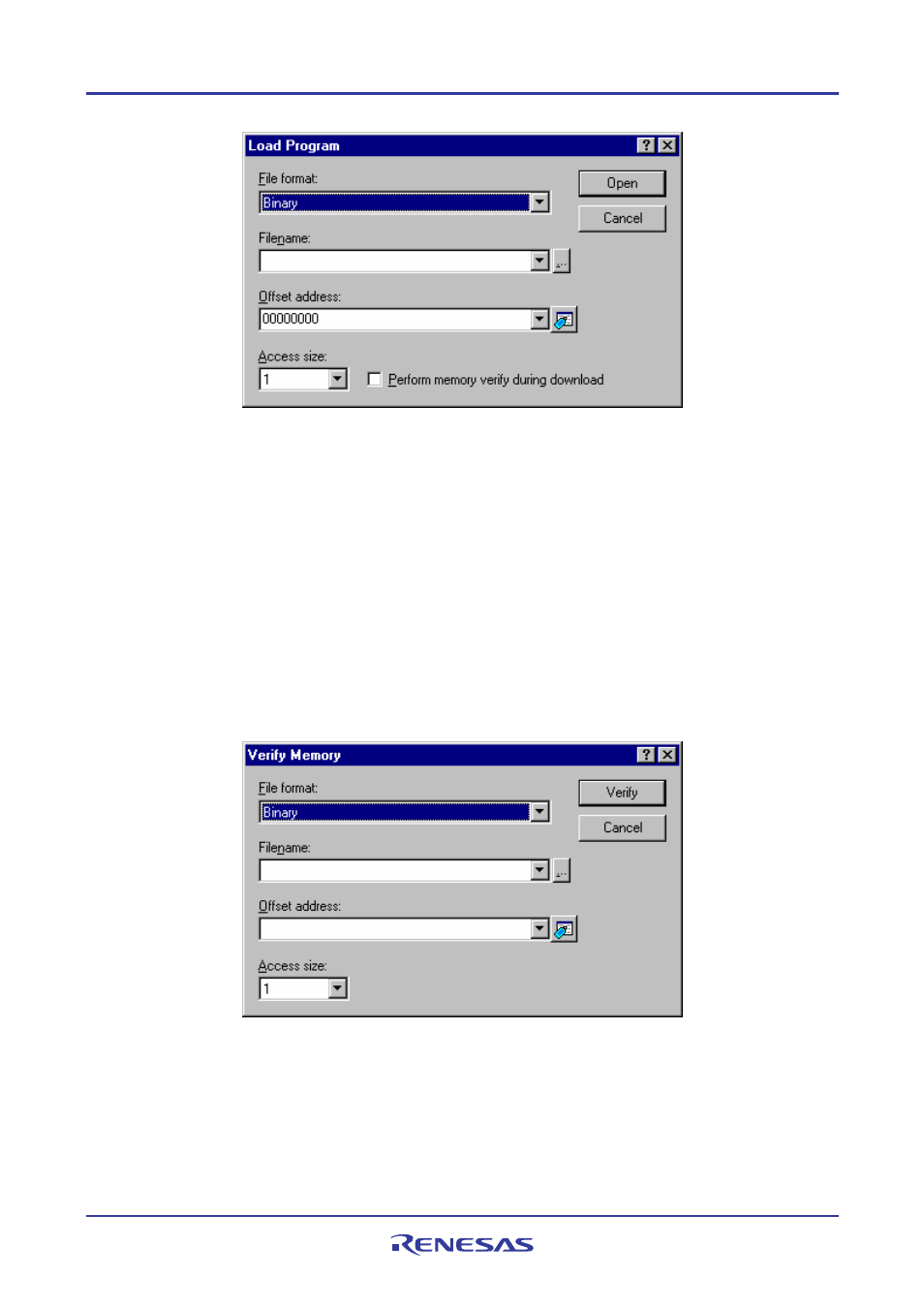 27 splitting up the window display, 28 verifying a memory area | Renesas REJ10J1837-0100 User Manual | Page 337 / 439
