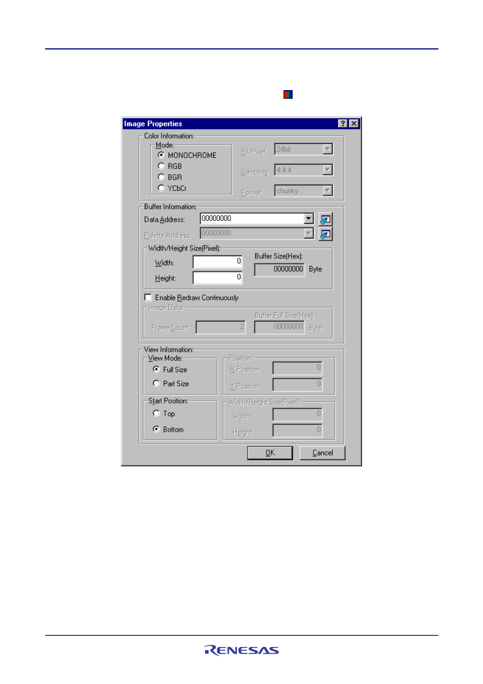 1 opening the image window | Renesas REJ10J1837-0100 User Manual | Page 339 / 439