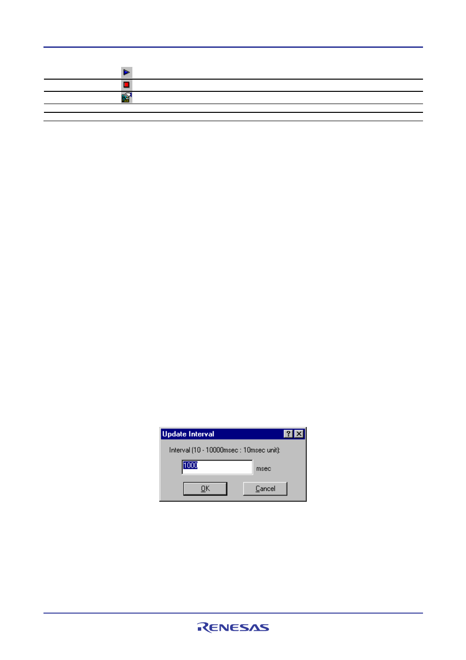 2 regularly refreshing the image window, 3 refreshing the image window, 4 specifying the refresh interval | Renesas REJ10J1837-0100 User Manual | Page 342 / 439