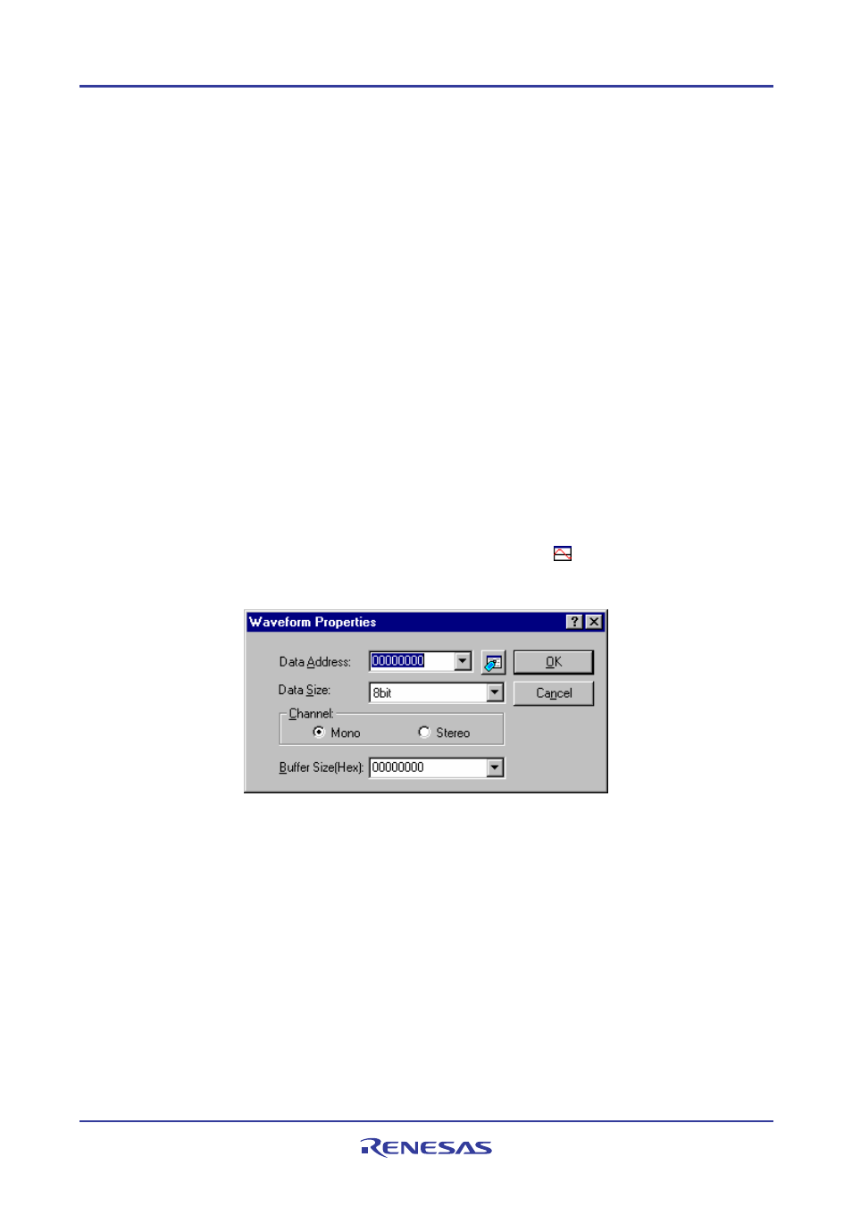 5 displaying memory contents as waveforms, 1 opening the waveform window | Renesas REJ10J1837-0100 User Manual | Page 346 / 439