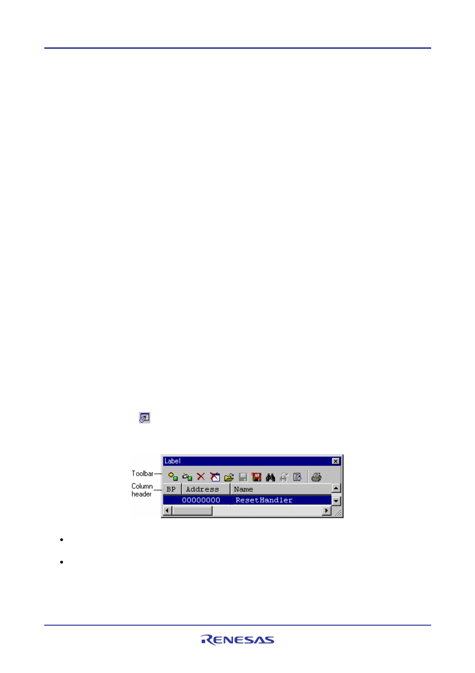 17 debugging functions dependent on the debugger, 1 looking at labels | Renesas REJ10J1837-0100 User Manual | Page 371 / 439