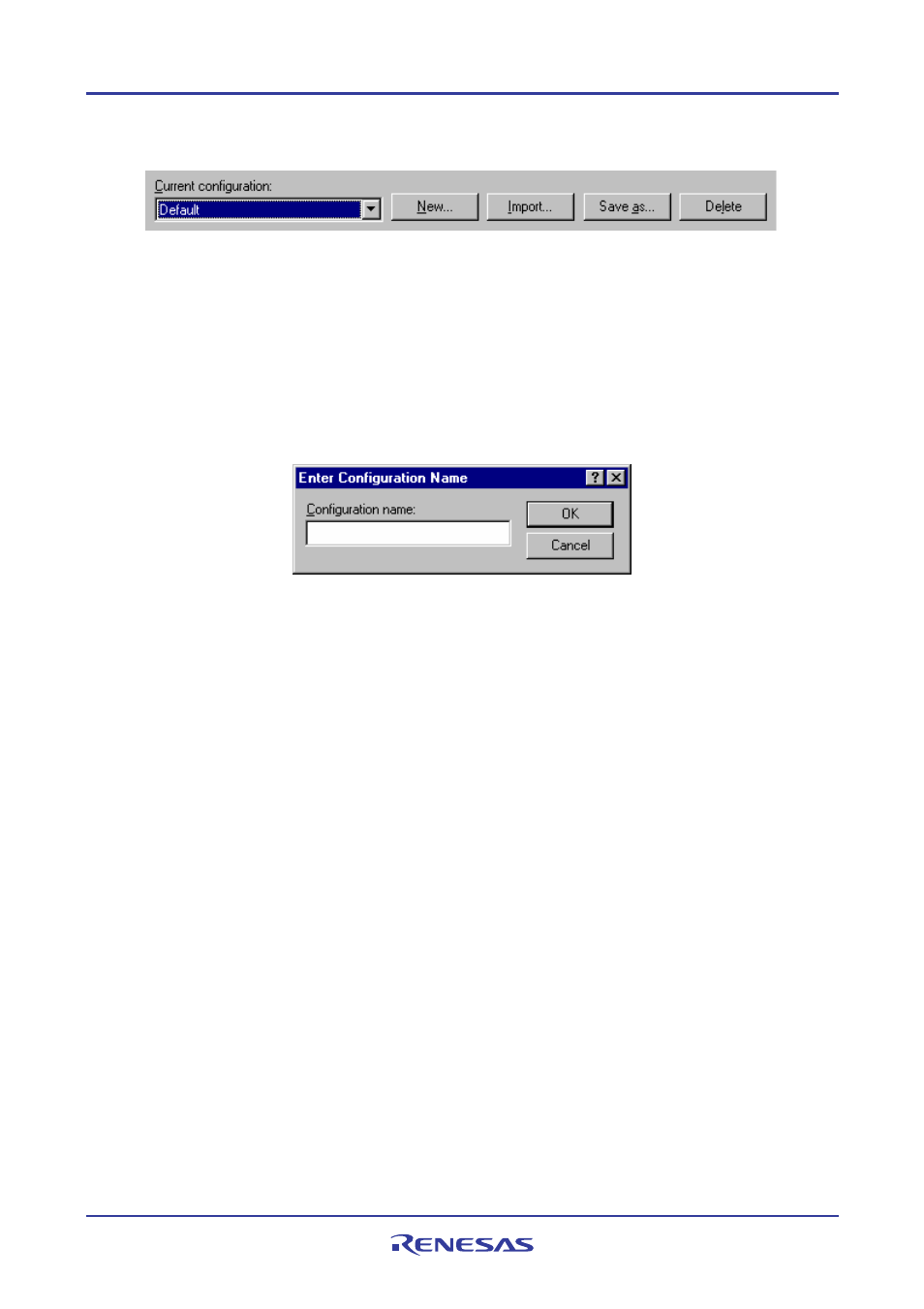 1 managing configurations | Renesas REJ10J1837-0100 User Manual | Page 392 / 439