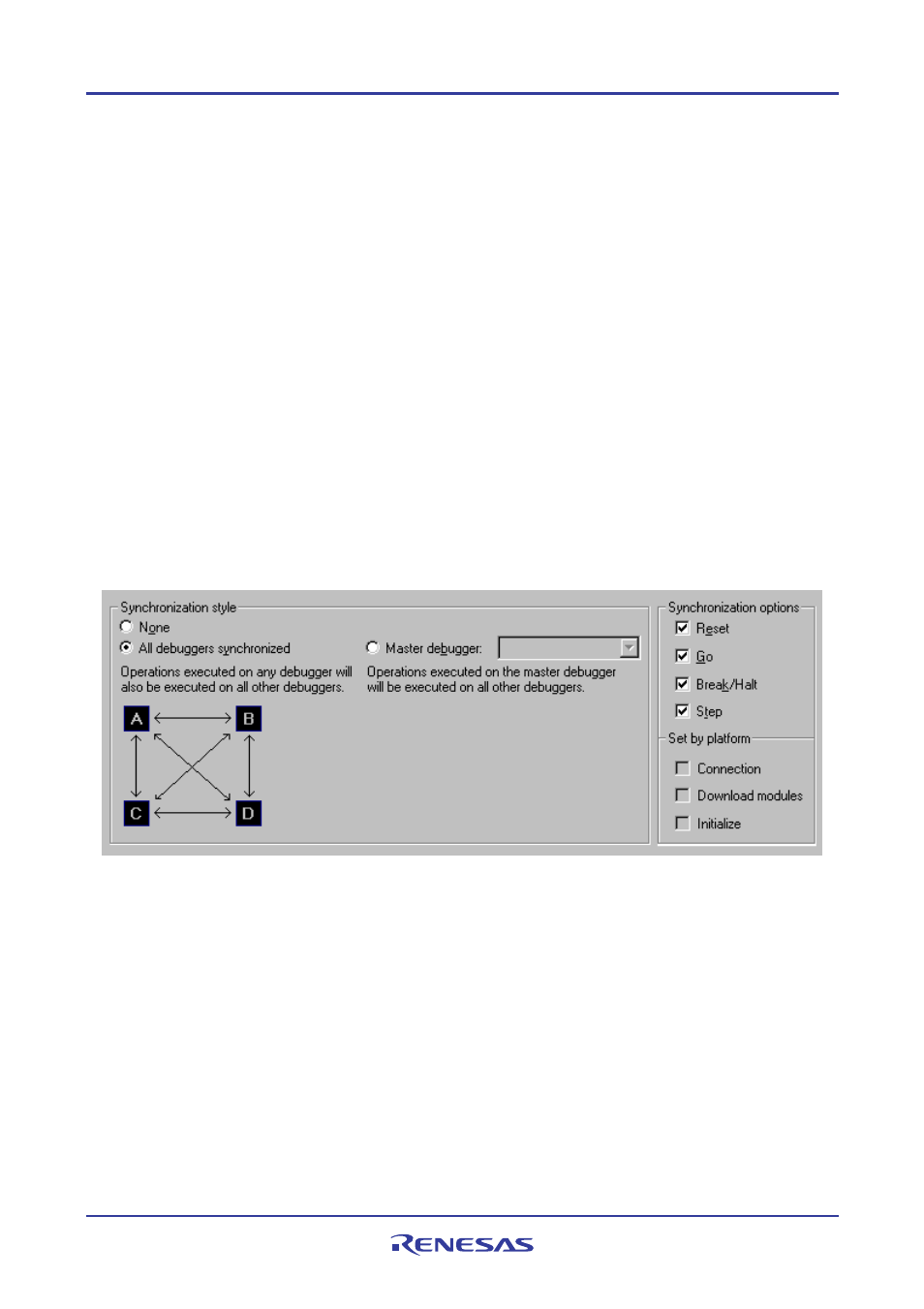 3 setting the synchronization options | Renesas REJ10J1837-0100 User Manual | Page 396 / 439