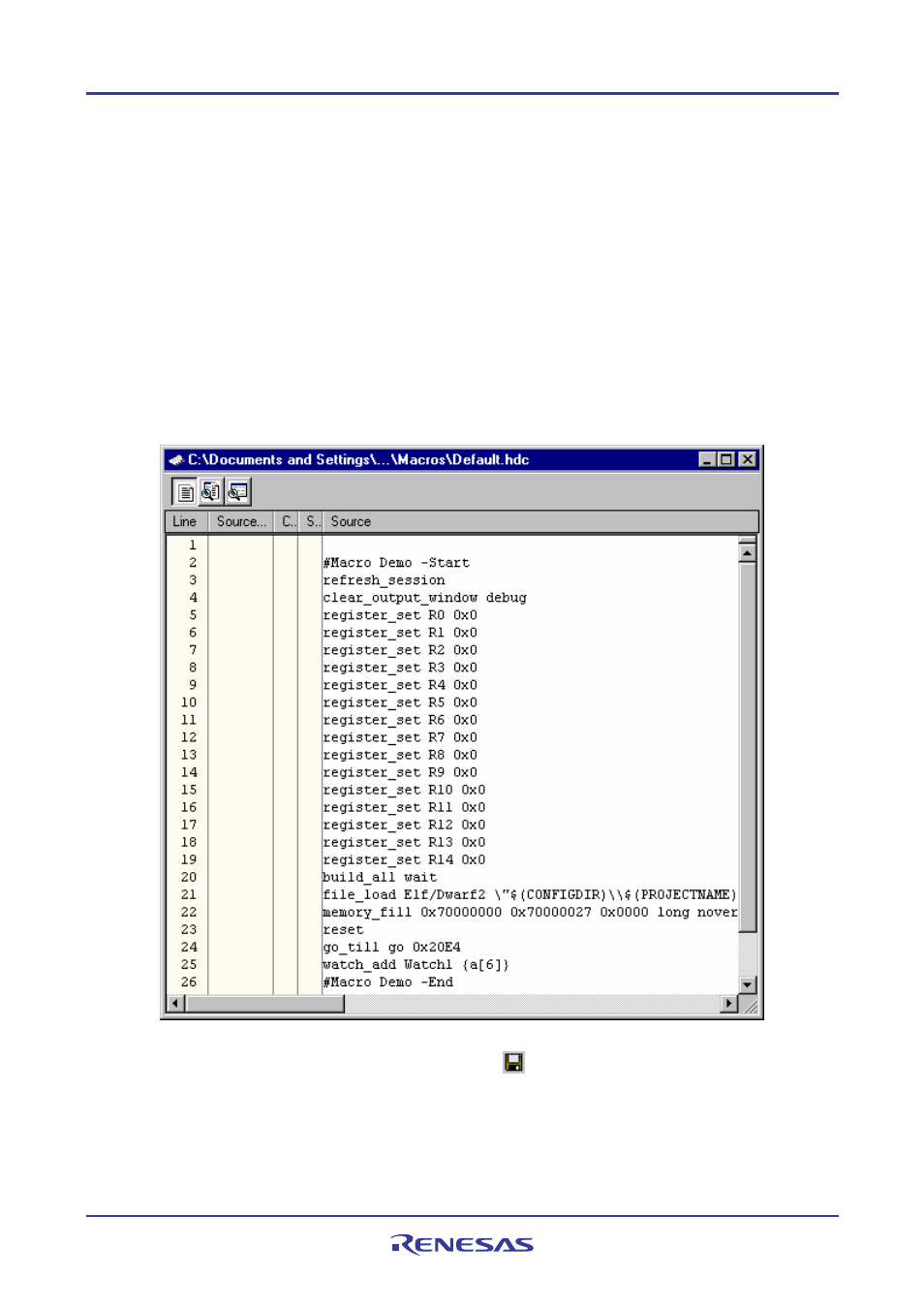 3 step 2: editing a macro (viewing records) | Renesas REJ10J1837-0100 User Manual | Page 42 / 439