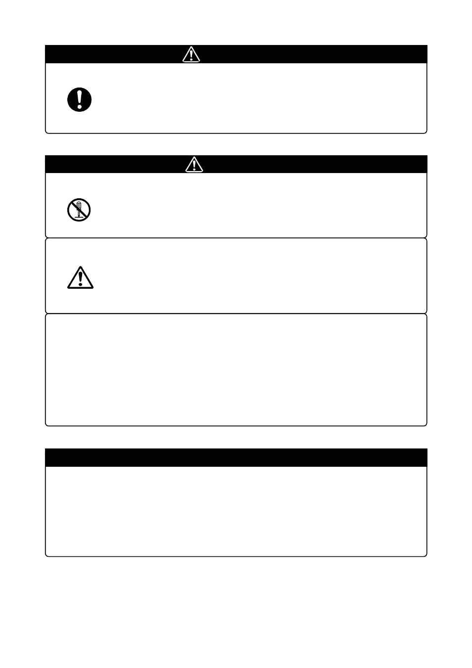 Warning, Important, Caution | Warnings for use environment, Caution for keeping this product, When using the product, Caution to be taken for modifying this product, Cautions to be taken for handling this product | Renesas PROM Programming Adapter PCA7426G02 User Manual | Page 5 / 18
