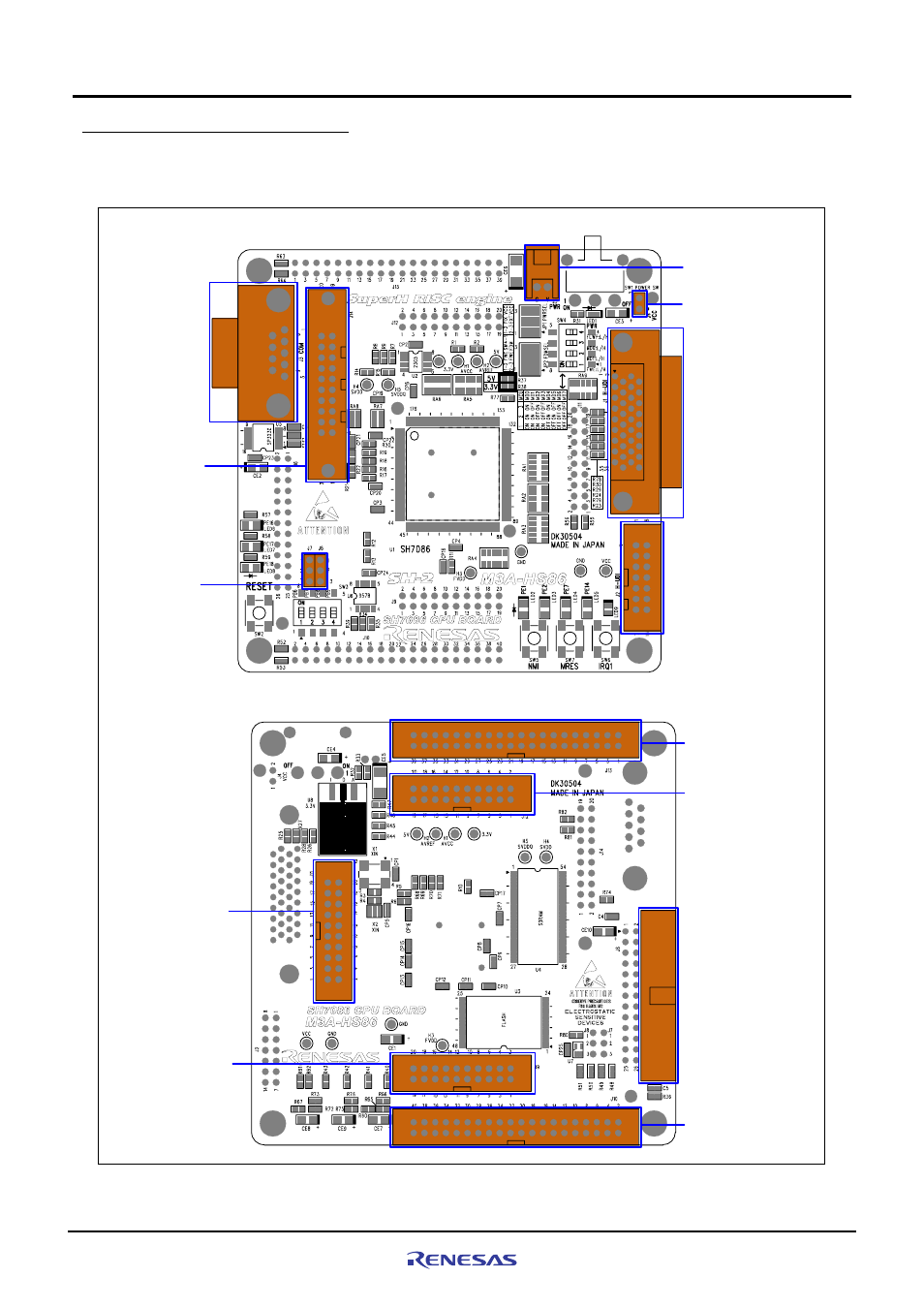 1 m3a-hs86 connectors outline | Renesas SuperH M3A-HS86 User Manual | Page 38 / 70