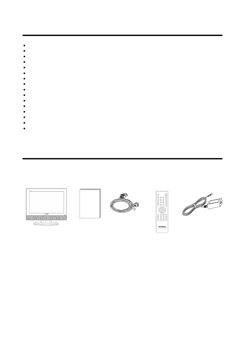 General introduction, Accessories | Hyundai H-LCD2202 User Manual | Page 5 / 24