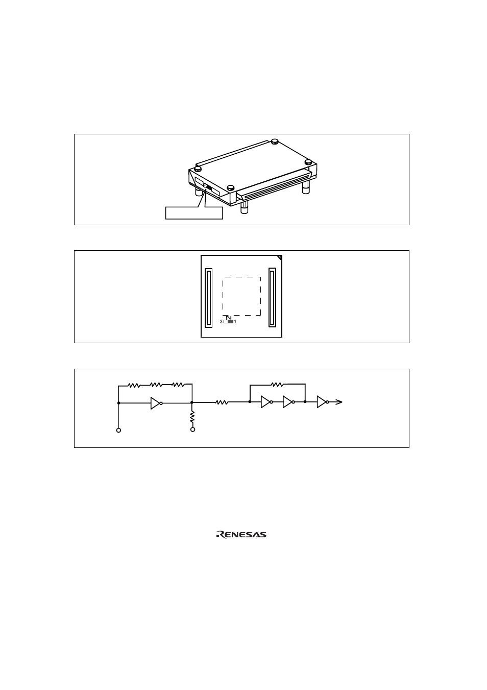 Figure 10 expansion i/o board subclock selection, Figure 11 p4 jumper, Figure 12 subclock oscillator | E6000 | Renesas H8S/2276 User Manual | Page 20 / 21