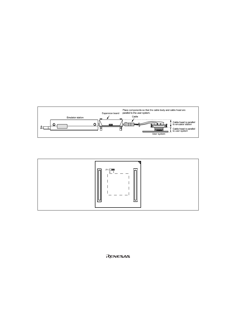 Section 5 notice, Figure 14 p1 jumper | Renesas H8S/2276 User Manual | Page 21 / 21