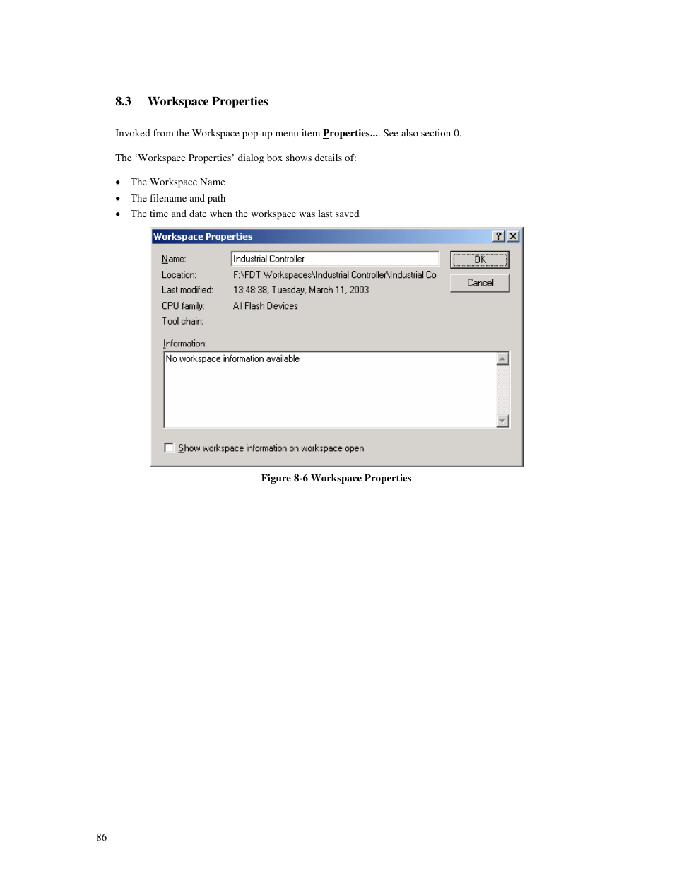 3 workspace properties | Renesas Single-Chip Microcomputer M306NKT3 User Manual | Page 102 / 147