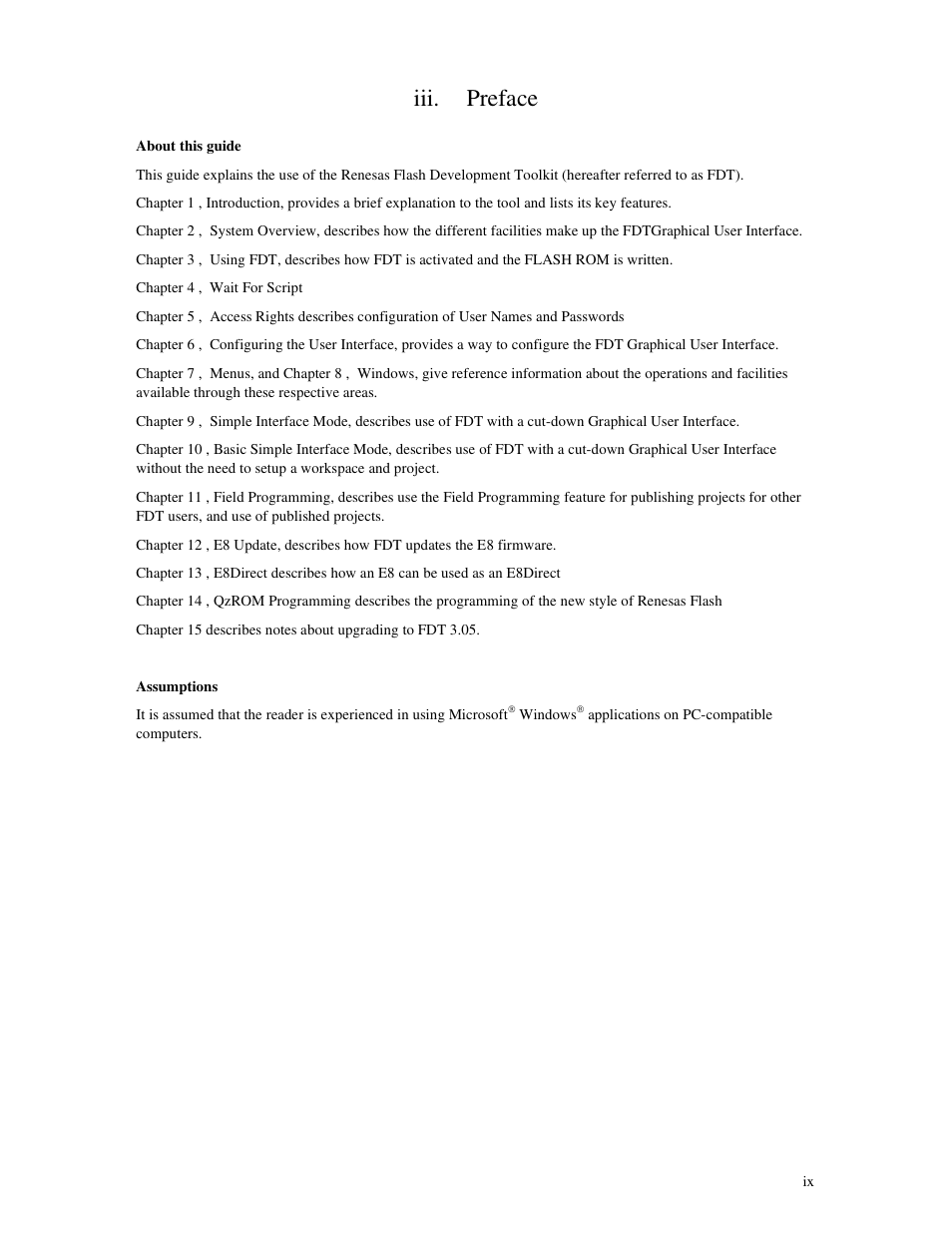 Iii. preface | Renesas Single-Chip Microcomputer M306NKT3 User Manual | Page 13 / 147