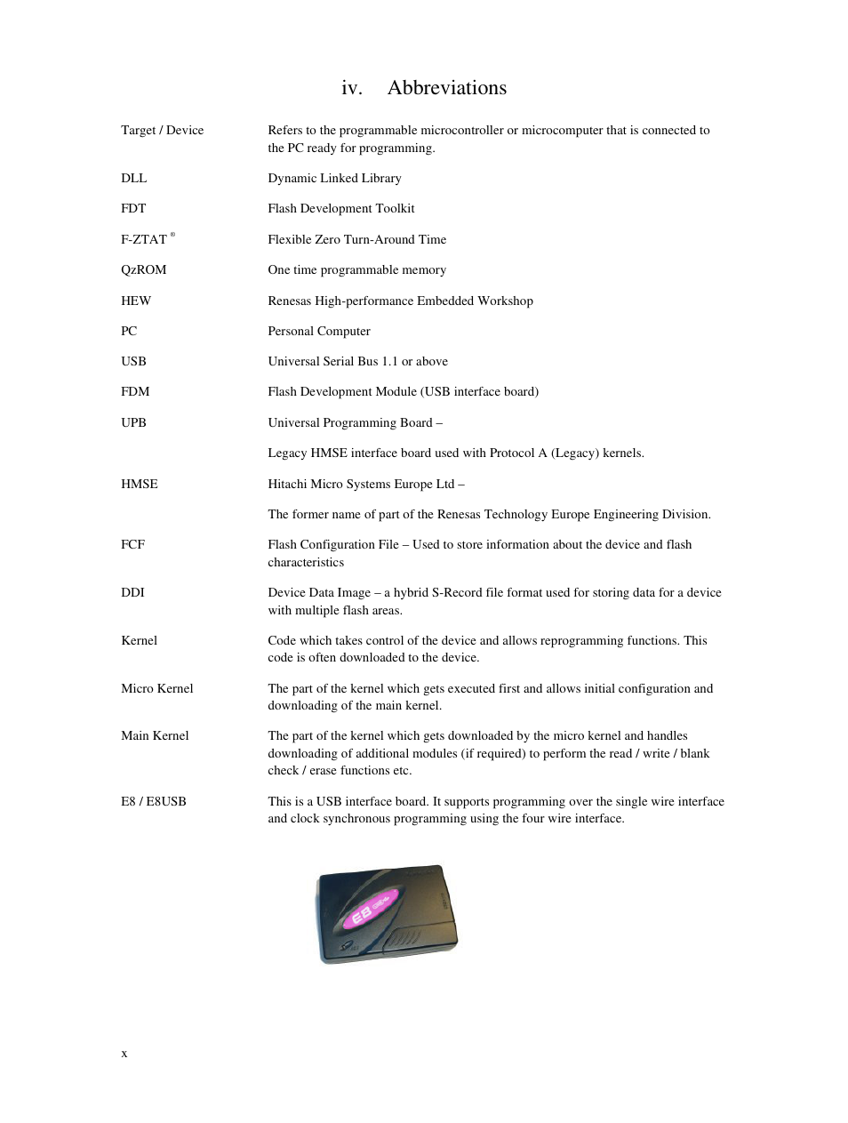 Iv. abbreviations | Renesas Single-Chip Microcomputer M306NKT3 User Manual | Page 14 / 147