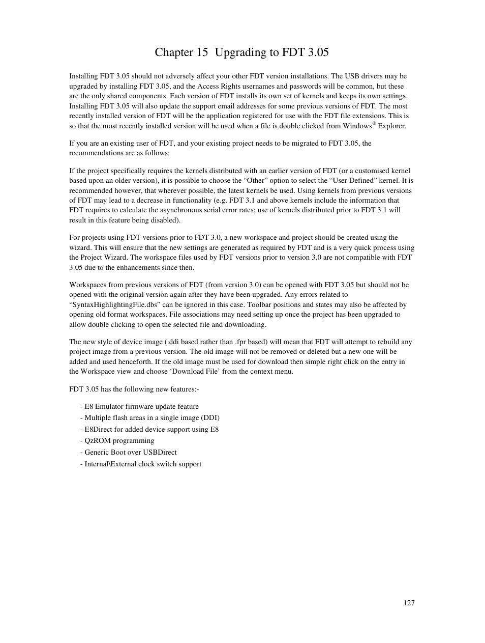 Chapter 15 upgrading to fdt 3.05 | Renesas Single-Chip Microcomputer M306NKT3 User Manual | Page 143 / 147