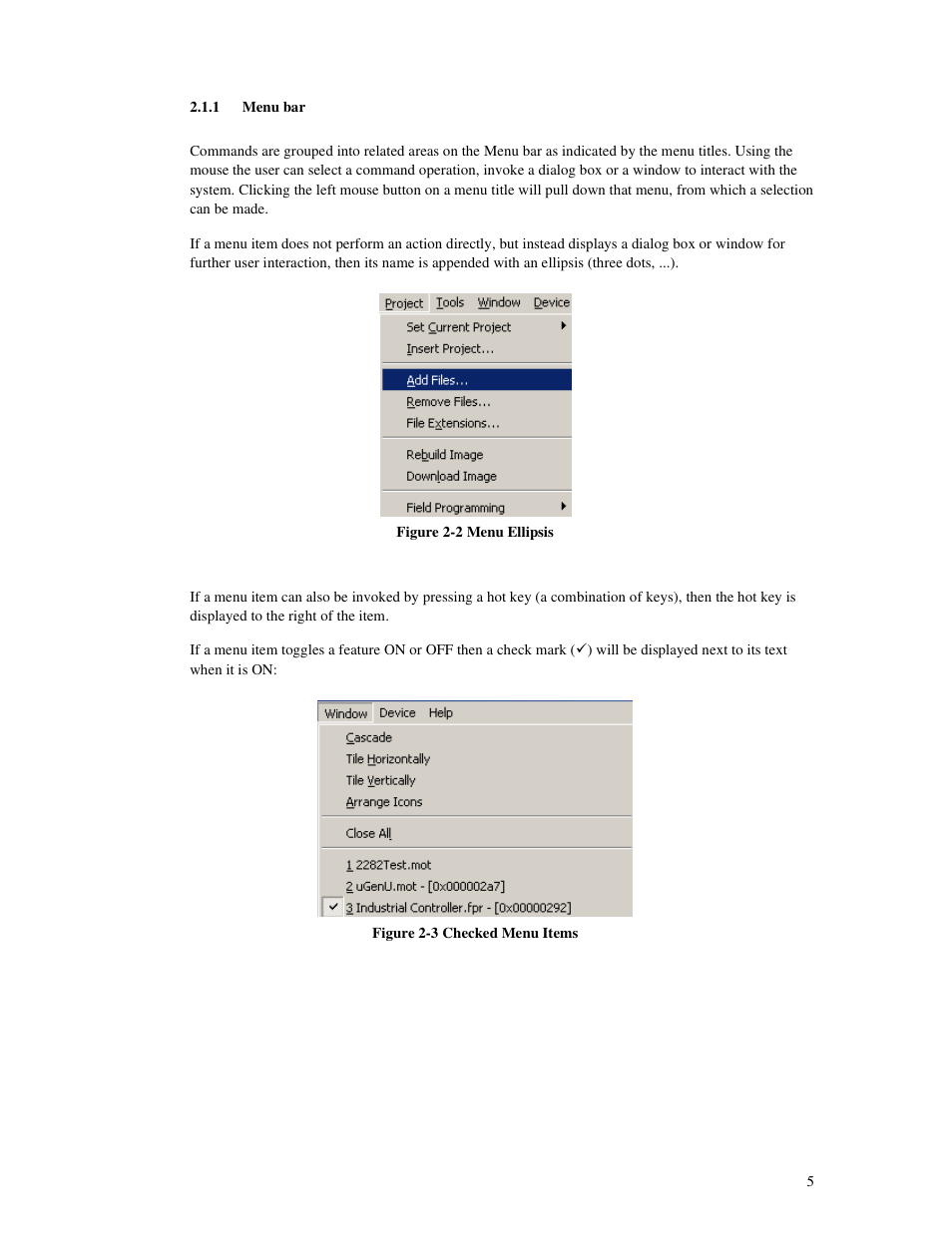 1 menu bar | Renesas Single-Chip Microcomputer M306NKT3 User Manual | Page 21 / 147