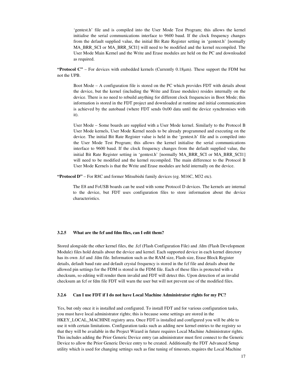 5 what are the fcf and fdm files, can i edit them | Renesas Single-Chip Microcomputer M306NKT3 User Manual | Page 33 / 147