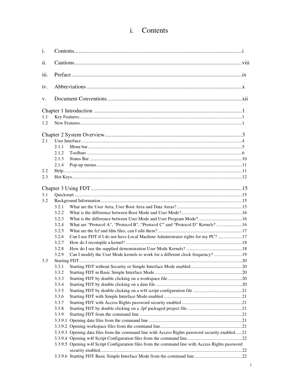 I. contents | Renesas Single-Chip Microcomputer M306NKT3 User Manual | Page 5 / 147