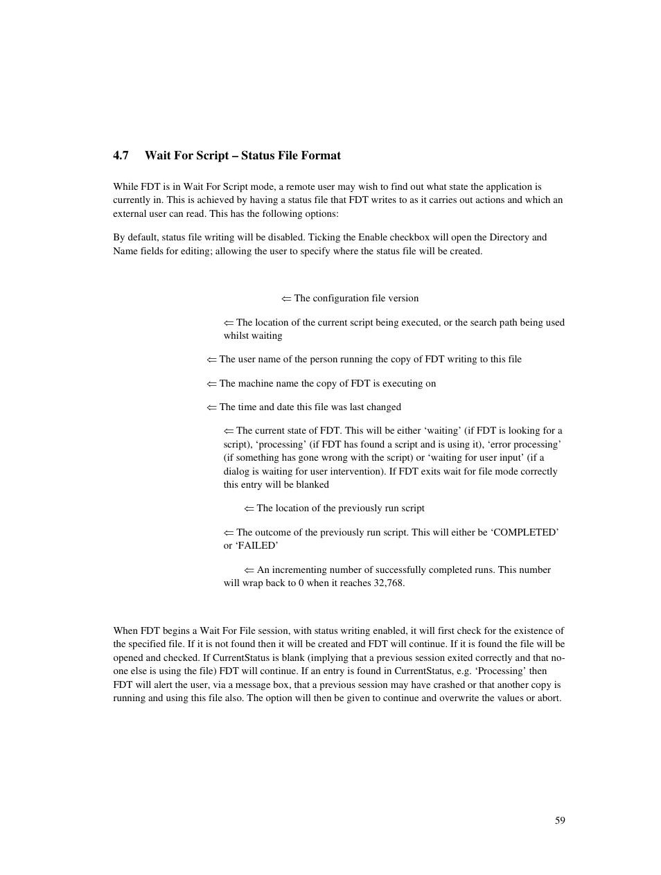 7 wait for script – status file format | Renesas Single-Chip Microcomputer M306NKT3 User Manual | Page 75 / 147