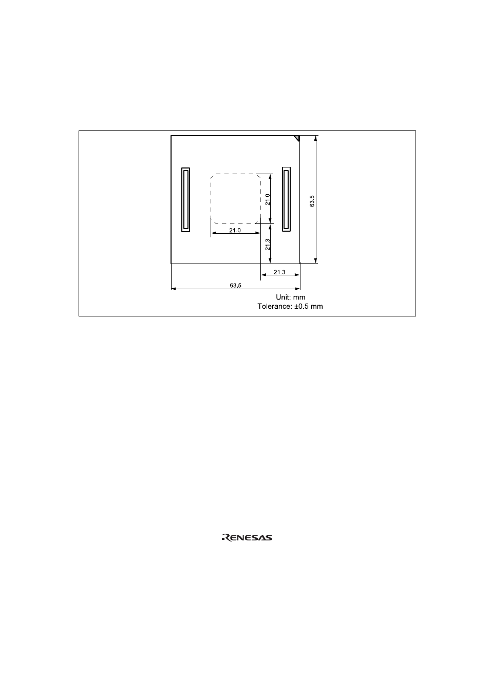 4dimensions for user system interface cable head, Dimensions for user system interface cable head | Renesas H8/3937 Series User Manual | Page 15 / 21