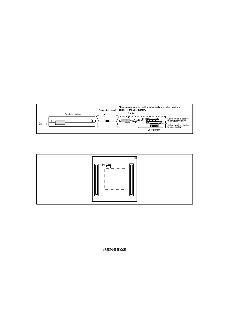 Section 5 notice, Figure 14 p1 jumper | Renesas H8/3937 Series User Manual | Page 21 / 21
