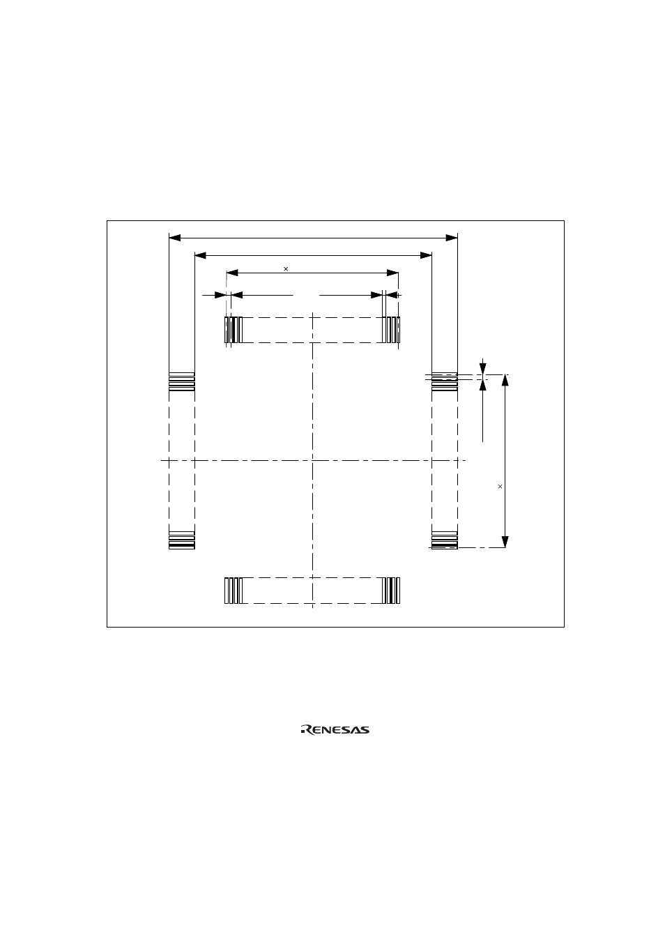 3recommended dimensions for user system mount pad, Figure 5 recommended dimensions for mount pad, Recommended dimensions for user system mount pad | 3 recommended dimensions for user system mount pad | Renesas H8/2318 Series User Manual | Page 13 / 20
