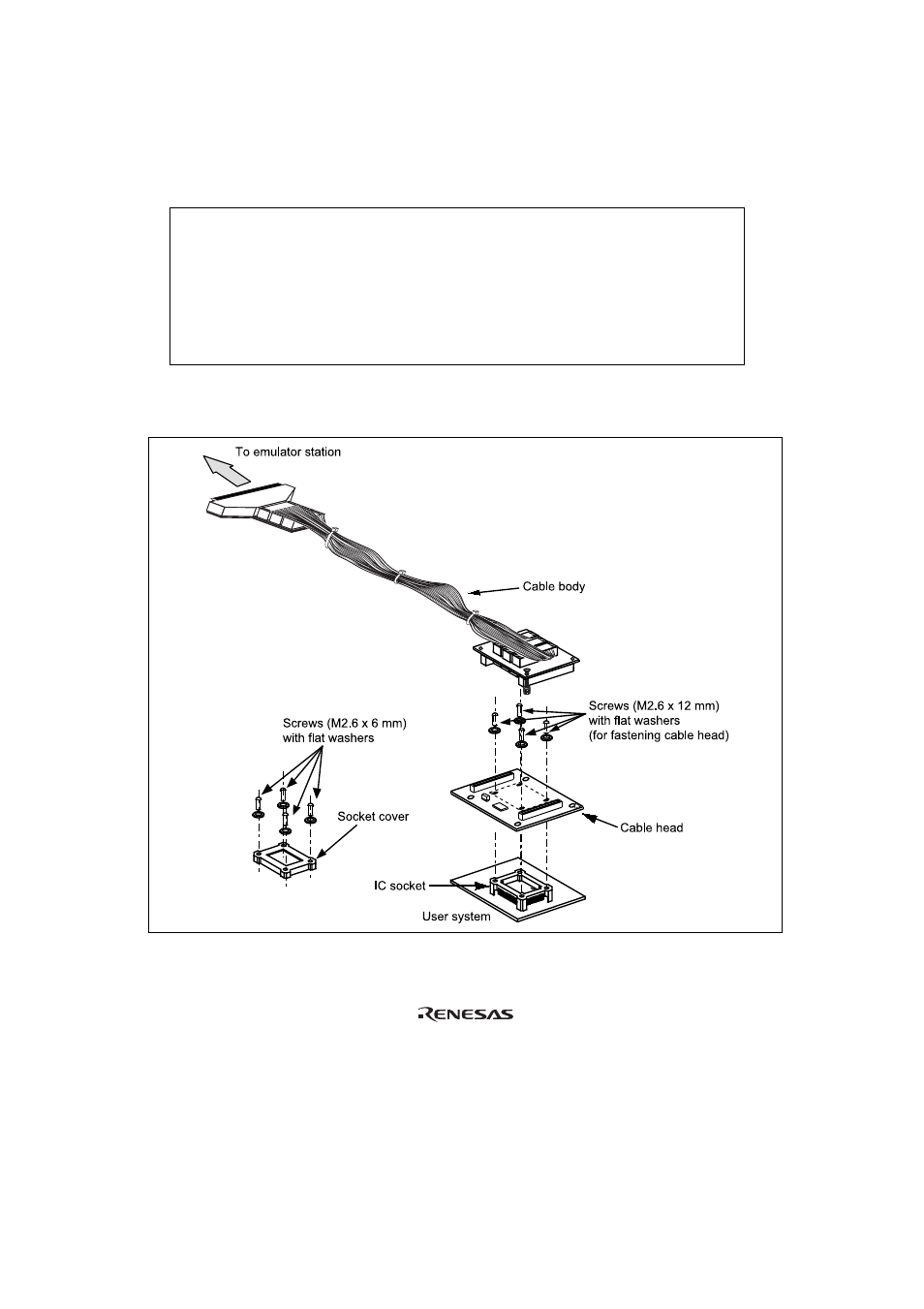 Section 1 configuration, Figure 1 hs2318ech61h user system interface cable, Caution | Renesas H8/2318 Series User Manual | Page 5 / 20