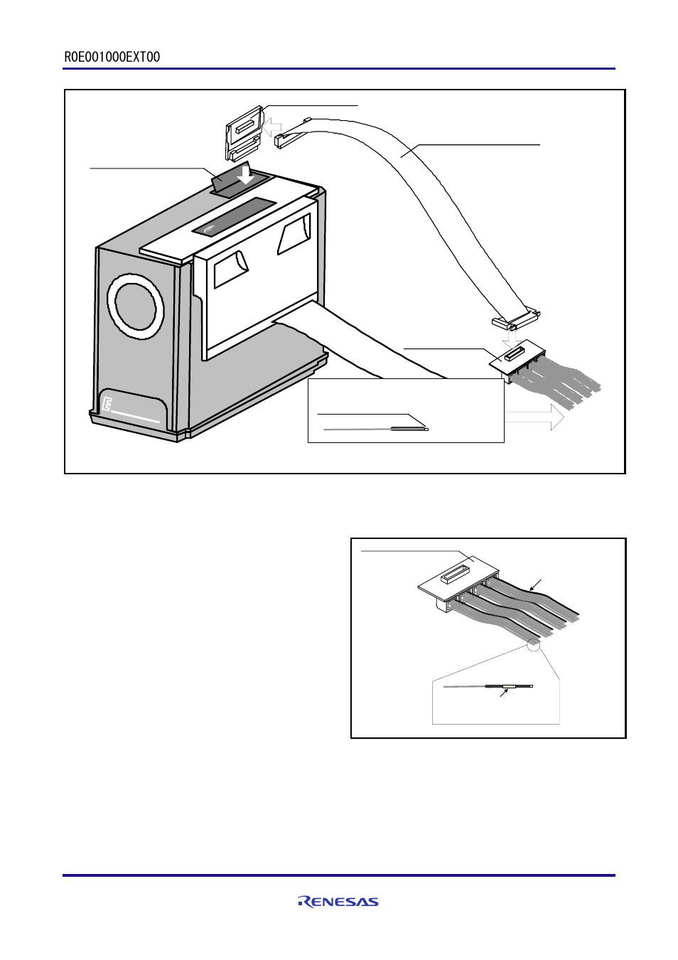 4 connection with a user system | Renesas R0E001000EXT00 User Manual | Page 2 / 4