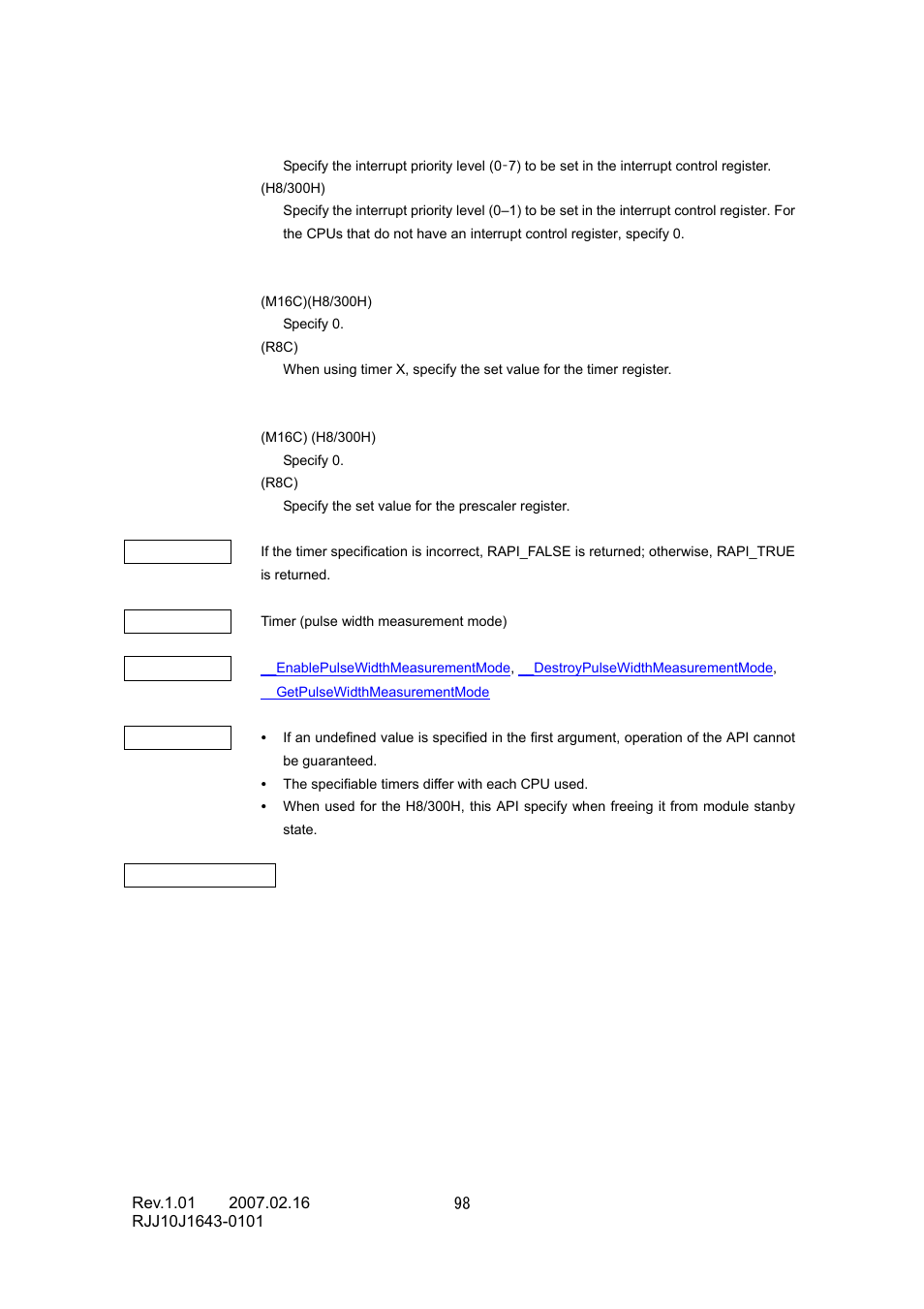 Renesas RJJ10J1643-0101 User Manual | Page 100 / 204