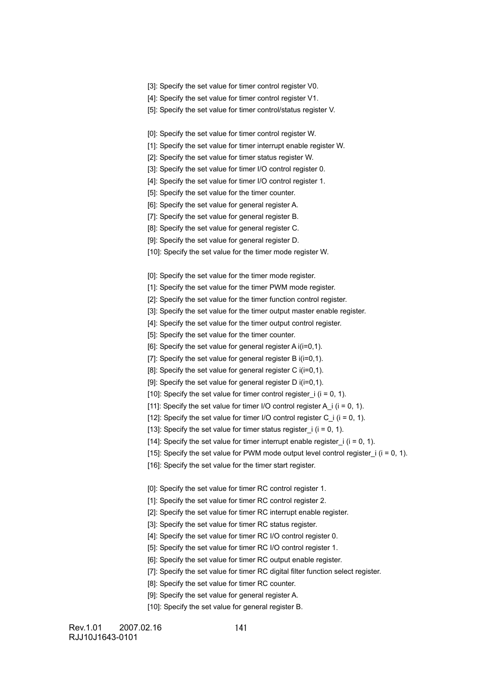 Renesas RJJ10J1643-0101 User Manual | Page 143 / 204