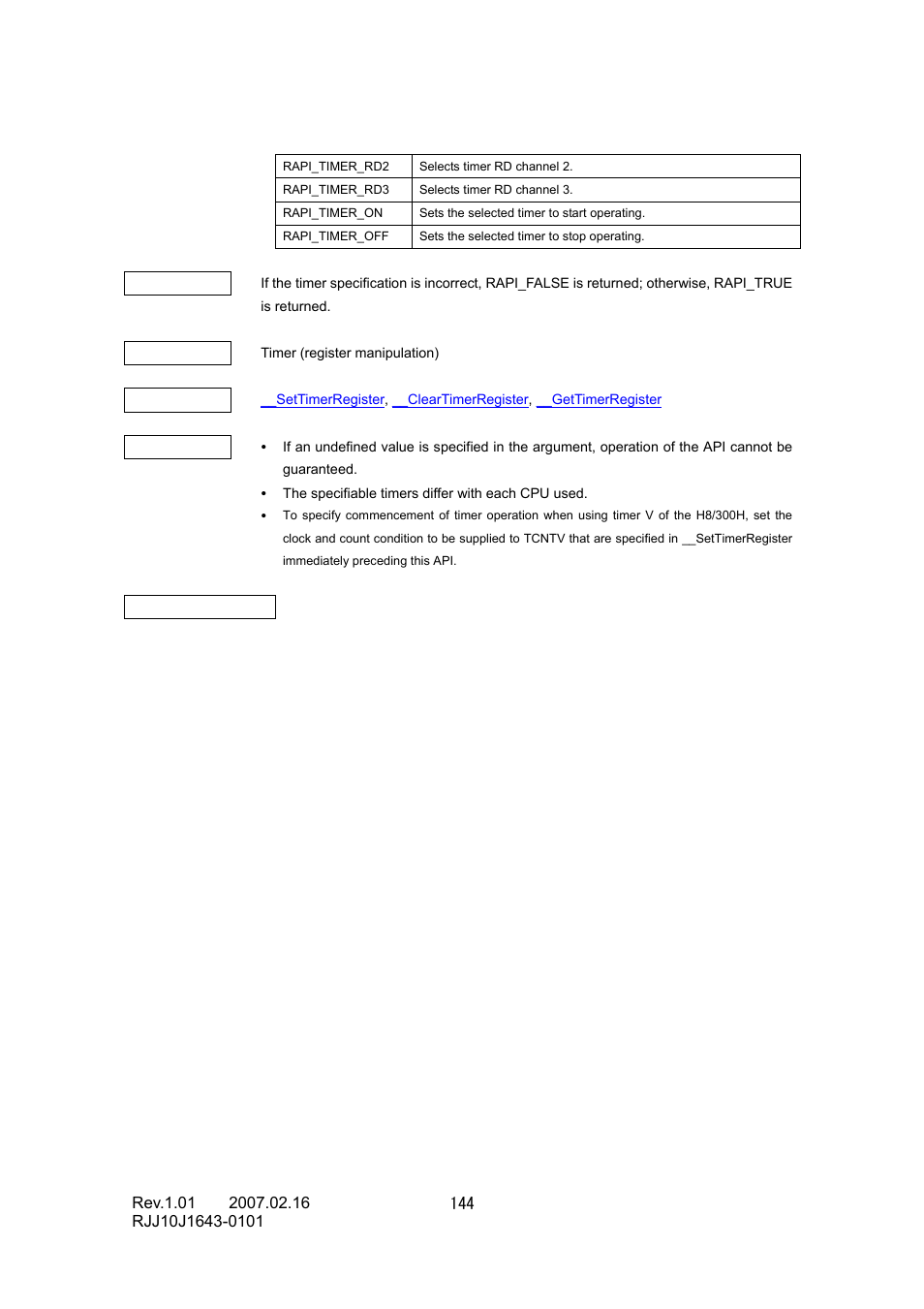 Renesas RJJ10J1643-0101 User Manual | Page 146 / 204