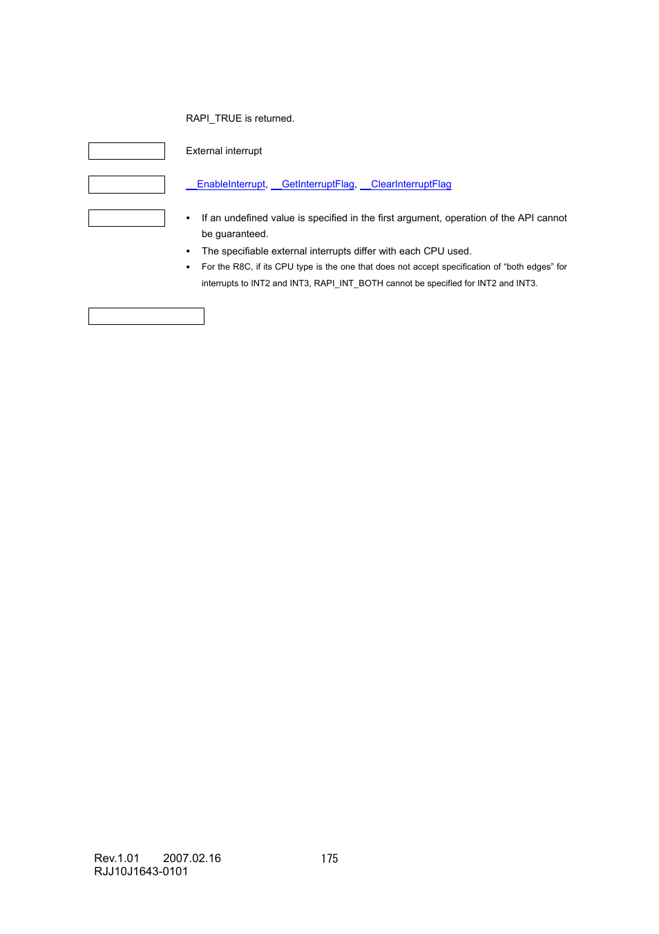 Renesas RJJ10J1643-0101 User Manual | Page 177 / 204