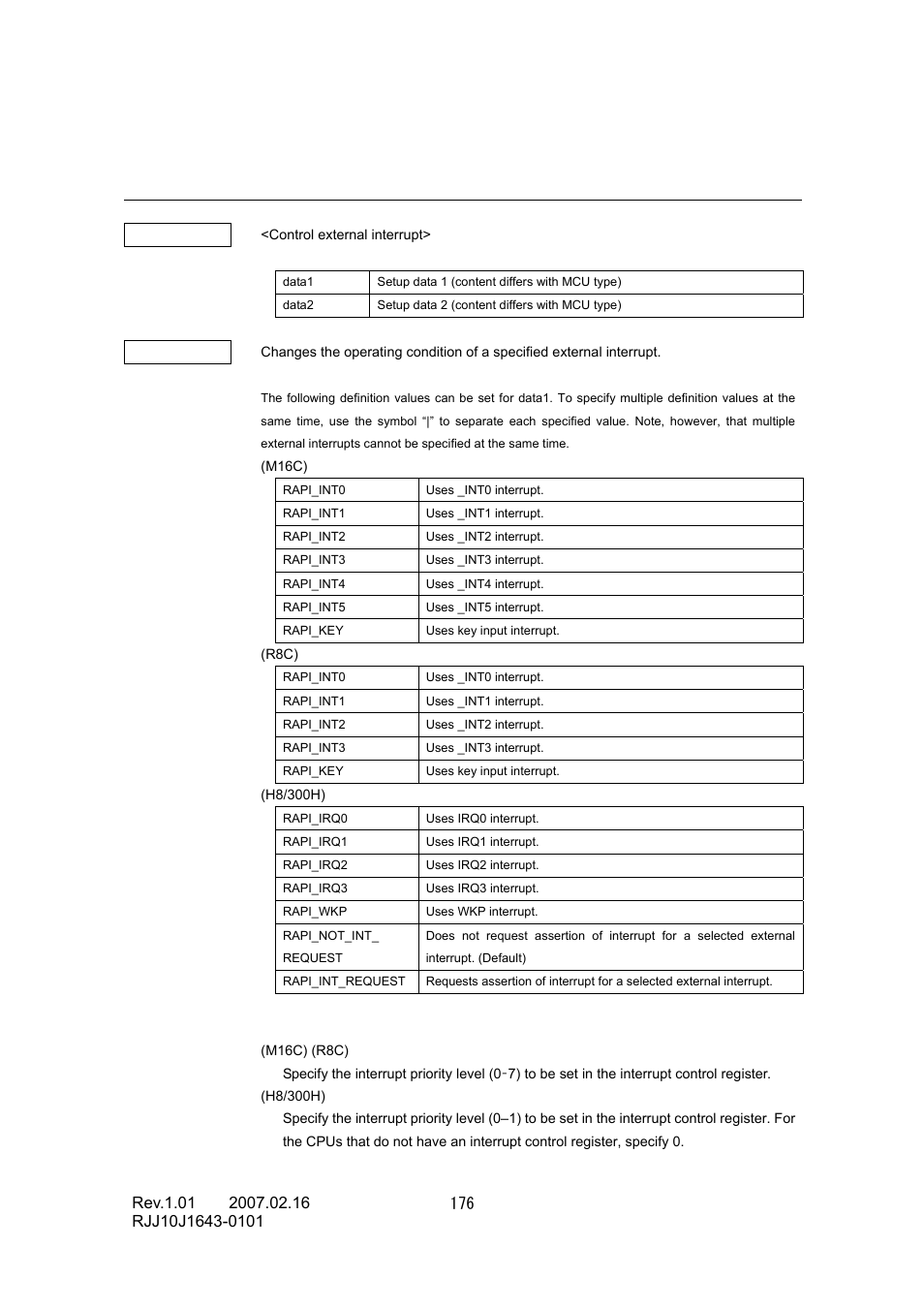 Renesas RJJ10J1643-0101 User Manual | Page 178 / 204